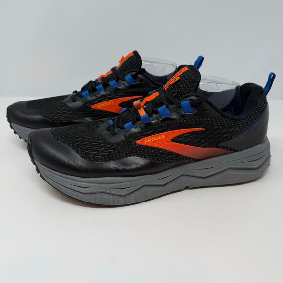 Brooks Caldera Trail Shoes Men's Size 11.5 Black Orange Trail Running Outdoor - Picture 3 of 12
